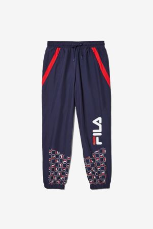 FILA Van Sant Pants Navy / Red / White,Mens Clothing | CA.FLPVNS867